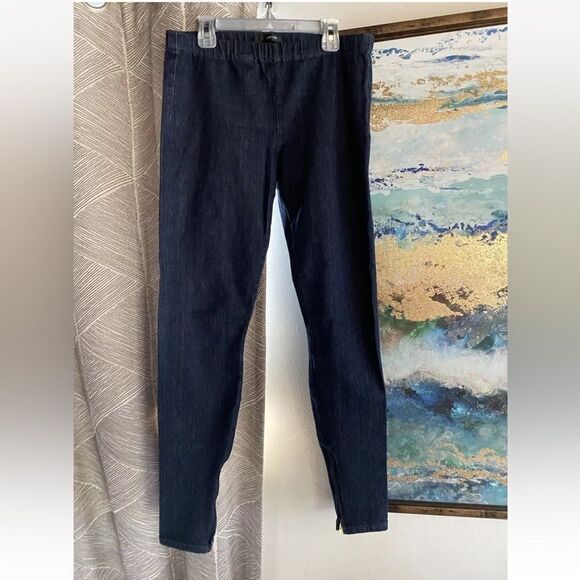 joe’s jeans Legging  Womens Size Medium Dark Blue Ankle Zip - Picture 6 of 12